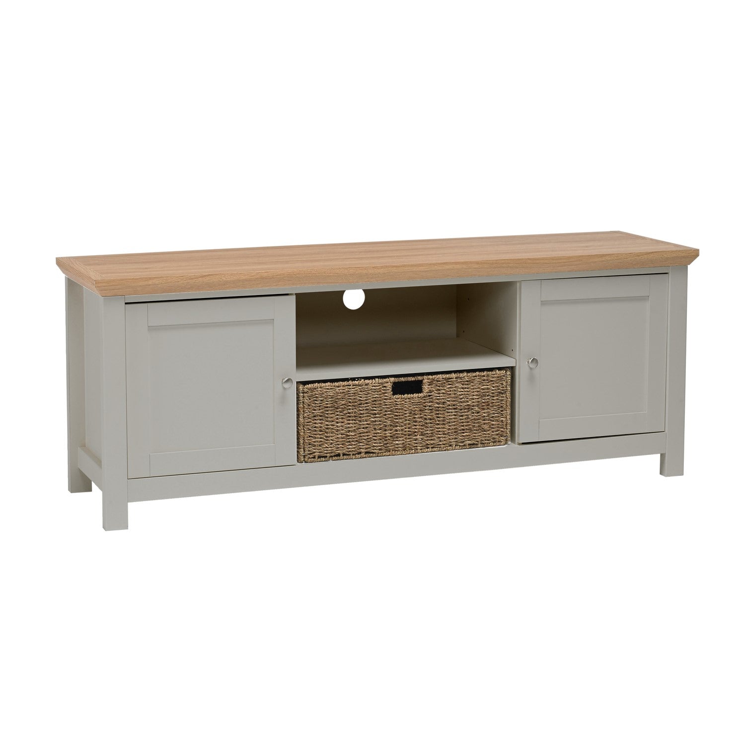 Large TV Stand with Storage in Grey - TV's up to 50