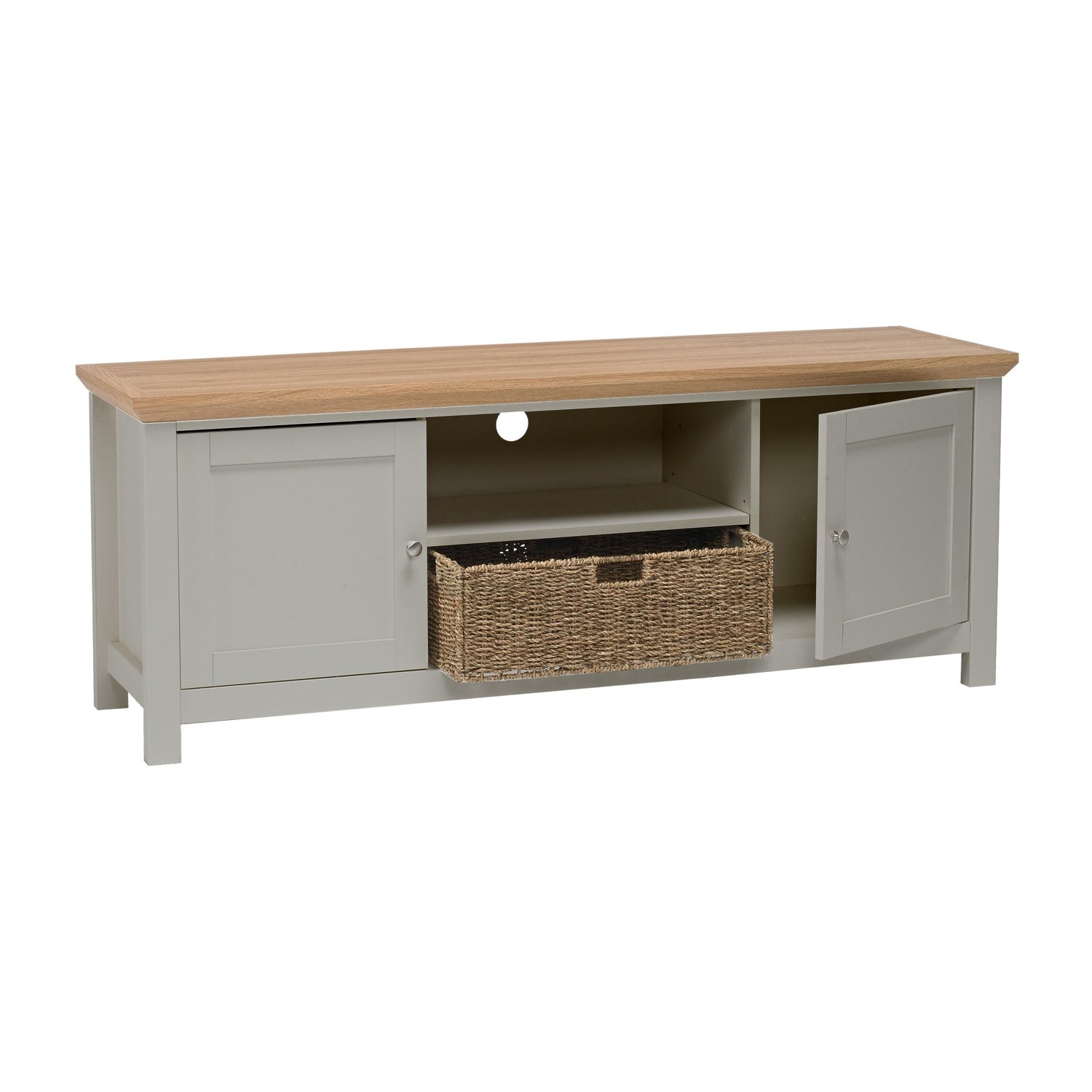 Large TV Stand with Storage in Grey - TV's up to 50