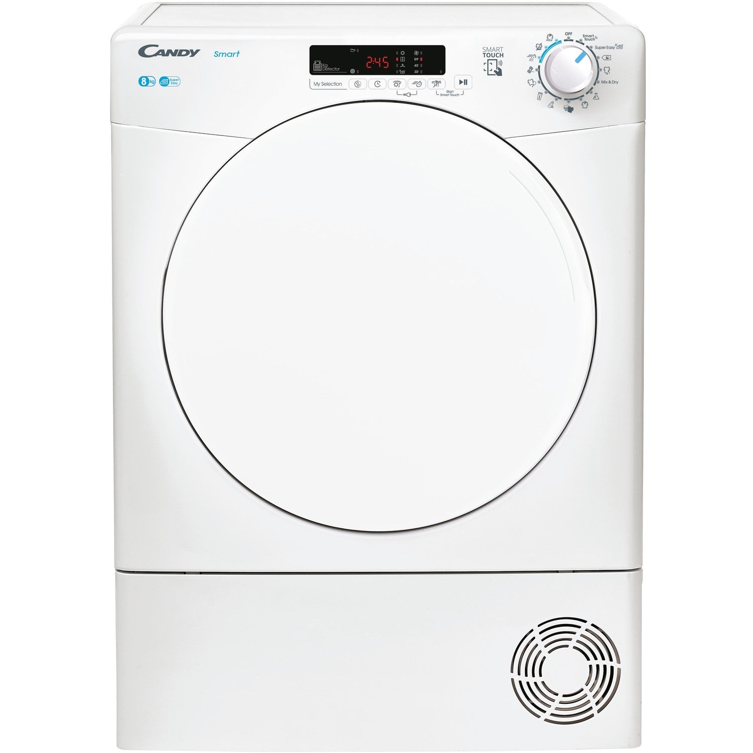 Candy 8kg Freestanding Condenser Tumble Dryer plastic door - White