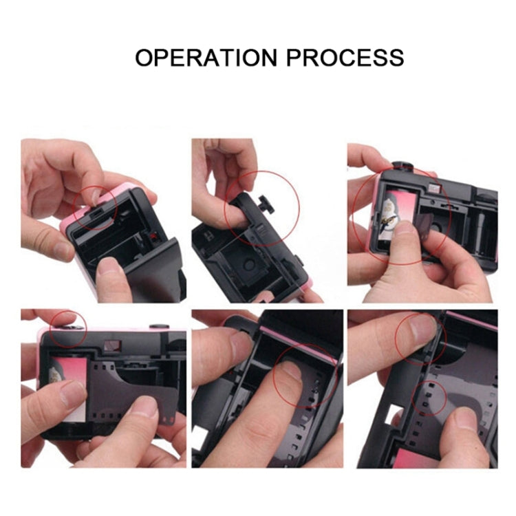 SUC4 5m Waterproof Retro Film Camera Mini Point-and-shoot Camera for Children, Pink, Baby Blue, White, Yellow, Black White