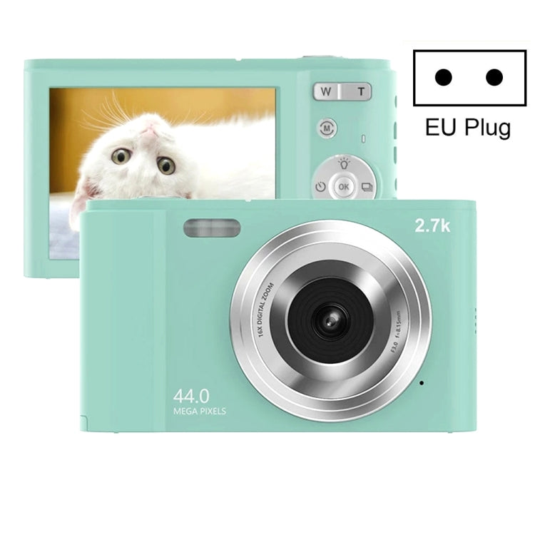 DC302 2.88 inch 44MP 16X Zoom 2.7K Full HD Digital Camera Children Card Camera, EU Plug, DC302, EU Plug