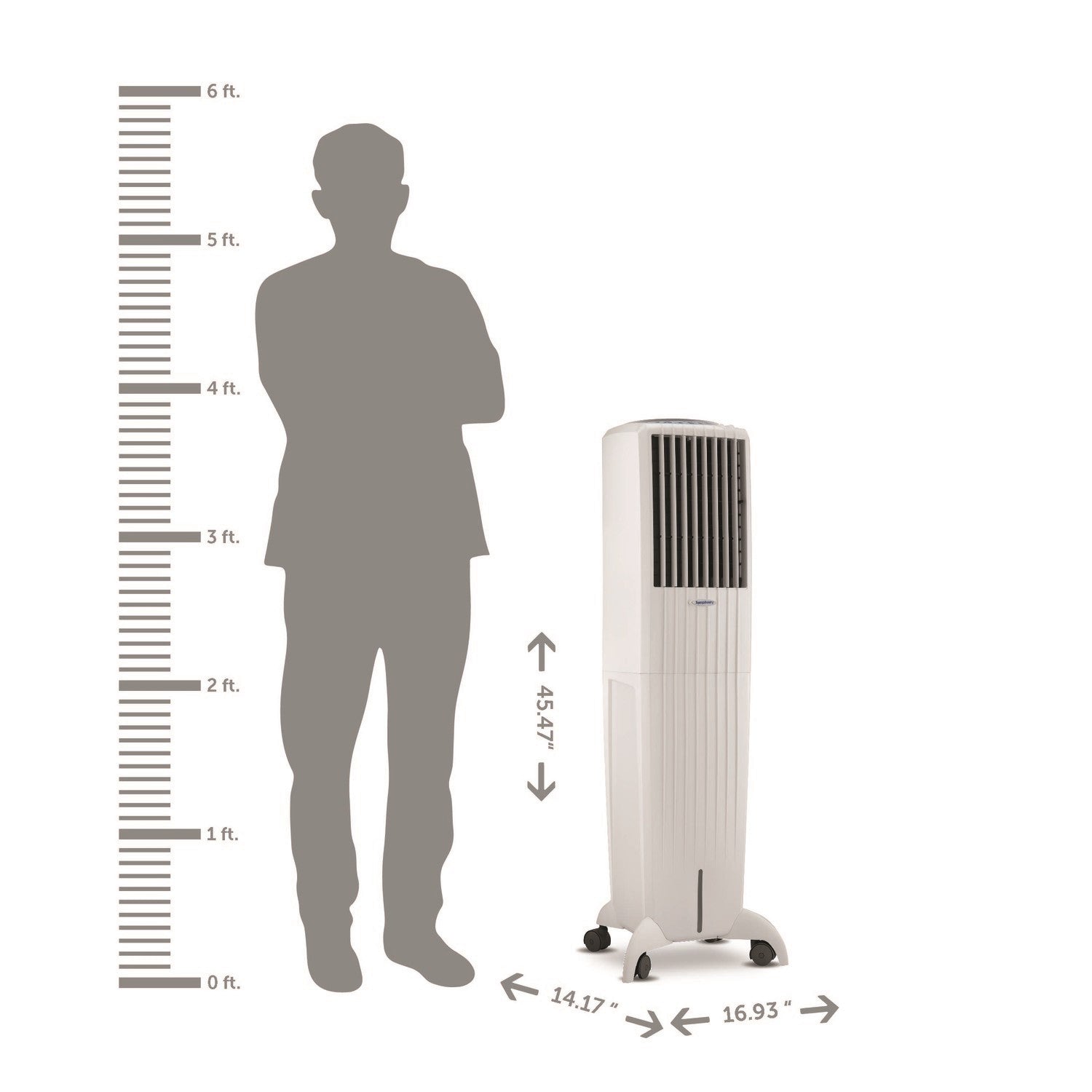 GRADE A2 - Symphony 35L DIET35I Portable Evaporative Air Cooler with IPure PM 2.5 Air Purifier Technology
