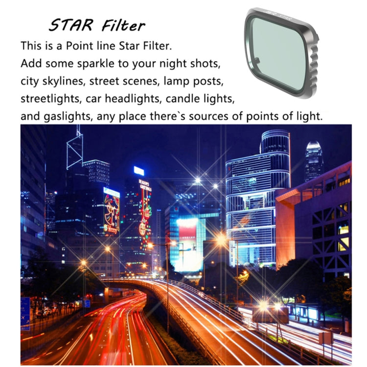 JSR KS STAR Effect  Lens Filter for DJI Air 2S, Aluminum Frame, STAR