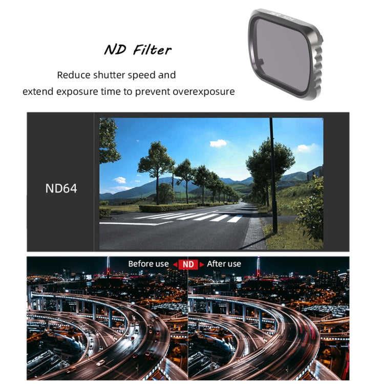 JSR KS 4 in 1 UV + CPL + ND16 + ND32 Lens Filter for DJI Air 2S, Aluminum Frame, UV + CPL + ND16 + ND32