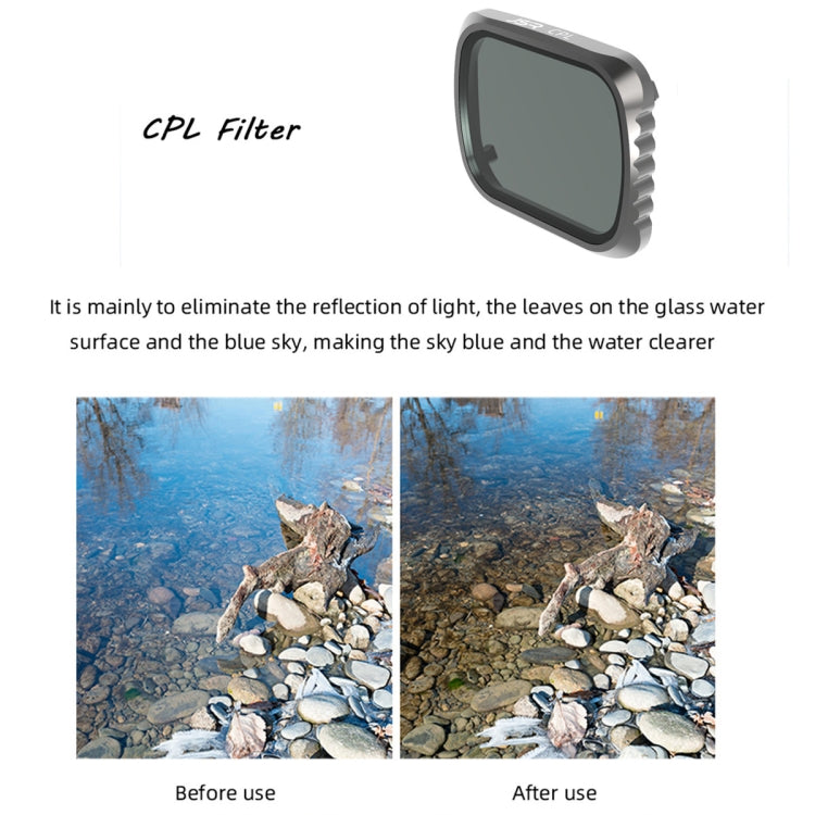 JSR KS 4 in 1 UV + CPL + ND16 + ND32 Lens Filter for DJI Air 2S, Aluminum Frame, UV + CPL + ND16 + ND32