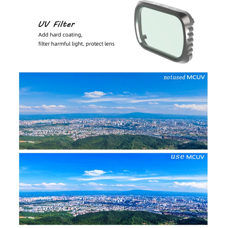 JSR KS 4 in 1 UV + CPL + ND16 + ND32 Lens Filter for DJI Air 2S, Aluminum Frame, UV + CPL + ND16 + ND32