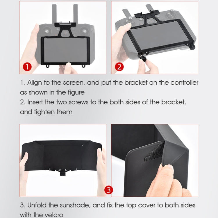 STARTRC Foldable Controller Sunshade with Screen Bracket for DJI Mavic 2 / Mavic Air 2 / Air 2S / Mini 2, For DJI Mavic 2