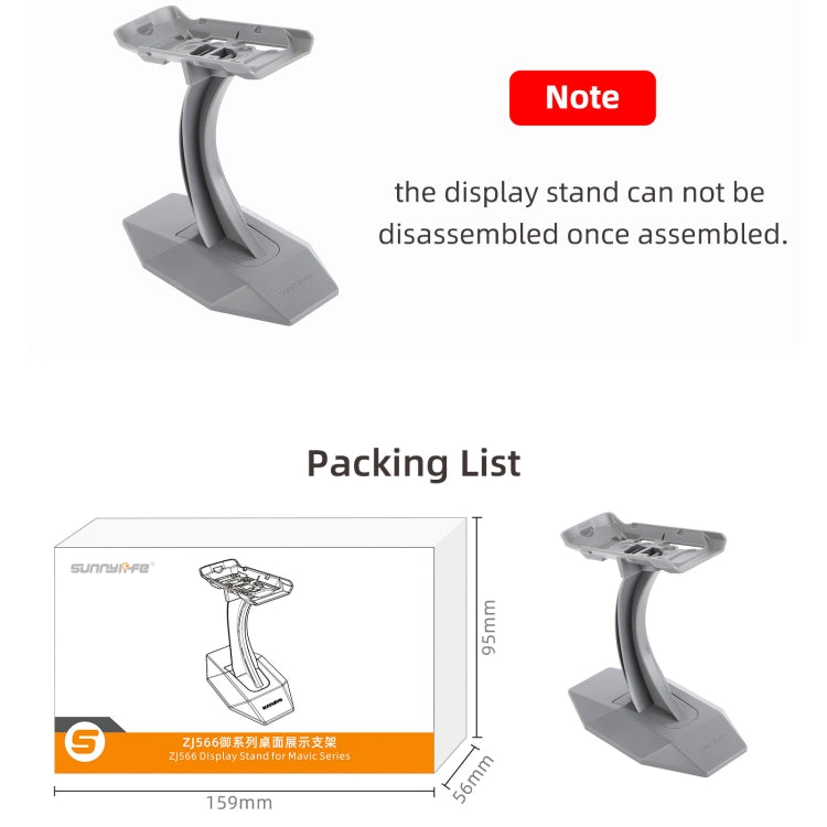 For DJI Mavic 3 / Mavic 2 / Mavic Pro Sunnylife ZJ566 Drone Bracket Desktop Display Stand, ZJ566(Grey)