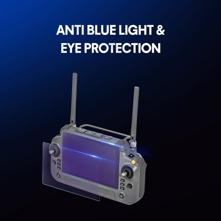 For DJI RC Plus with Screen STARTRC 2pcs Frosted Purple Eye Protection Explosion-proof Tempered Glass Film, For DJI RC Plus with Screen(2pcs)