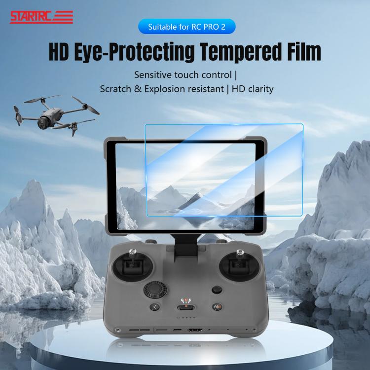 STARTRC 2pcs HD Tempered Glass Film for DJI Mavic 4 Pro / RC Pro 2, HD Glass Film