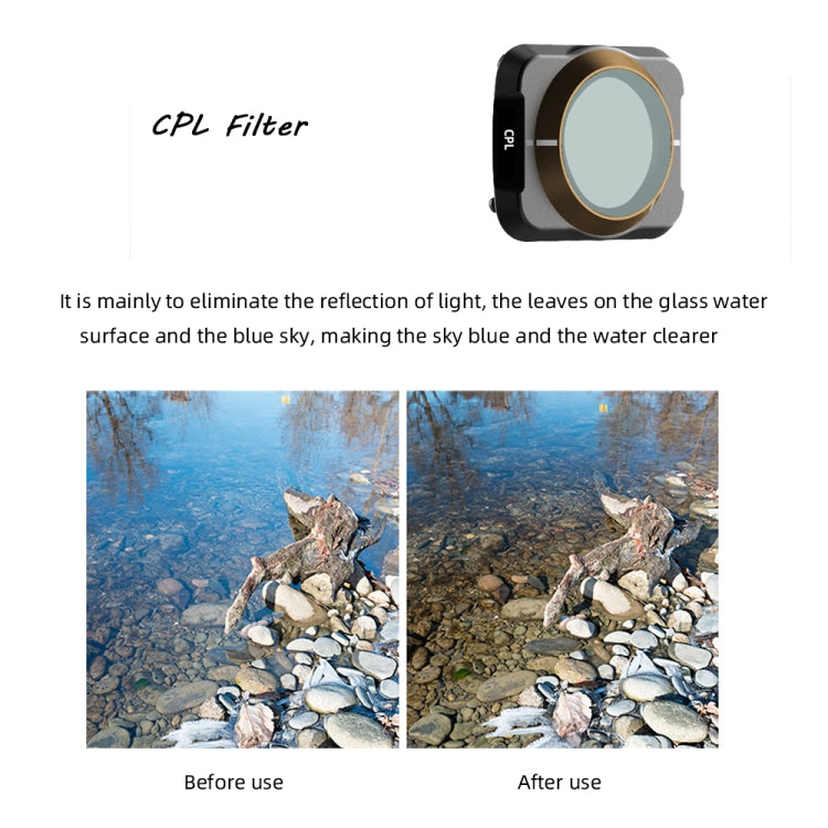 JSR Drone 4 in 1 UV+CPL+ND8+ND16+ND32+ND64 Lens Filter for DJI MAVIC Air 2, UV+CPL+ND8+ND16+ND32+ND64