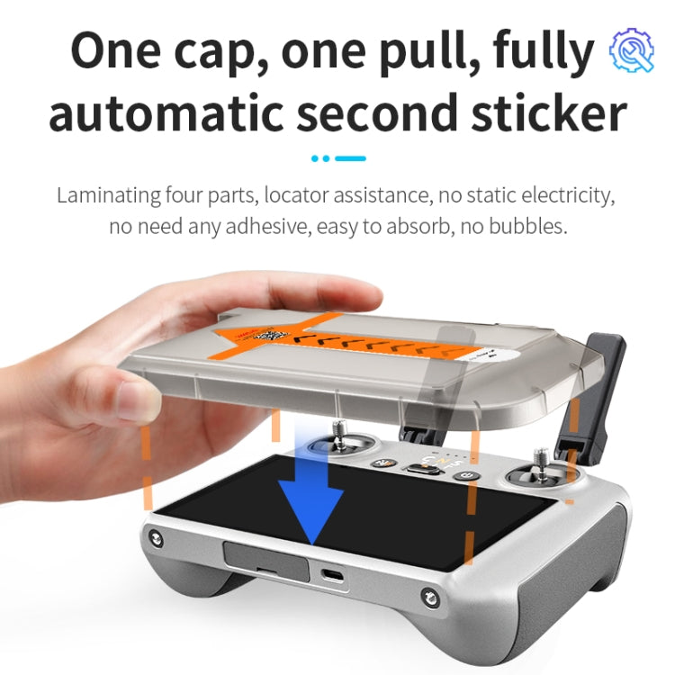 For DJI RC / RC2 STARTRC Easy Install 2pcs Tempered Glass Film, For DJI RC / RC2 with Easy Install