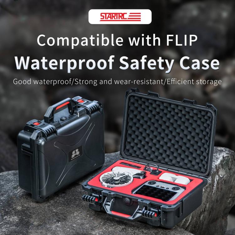 For DJI Flip STARTRC Waterproof ABS Suitcase Storage Box, ForDJI Flip