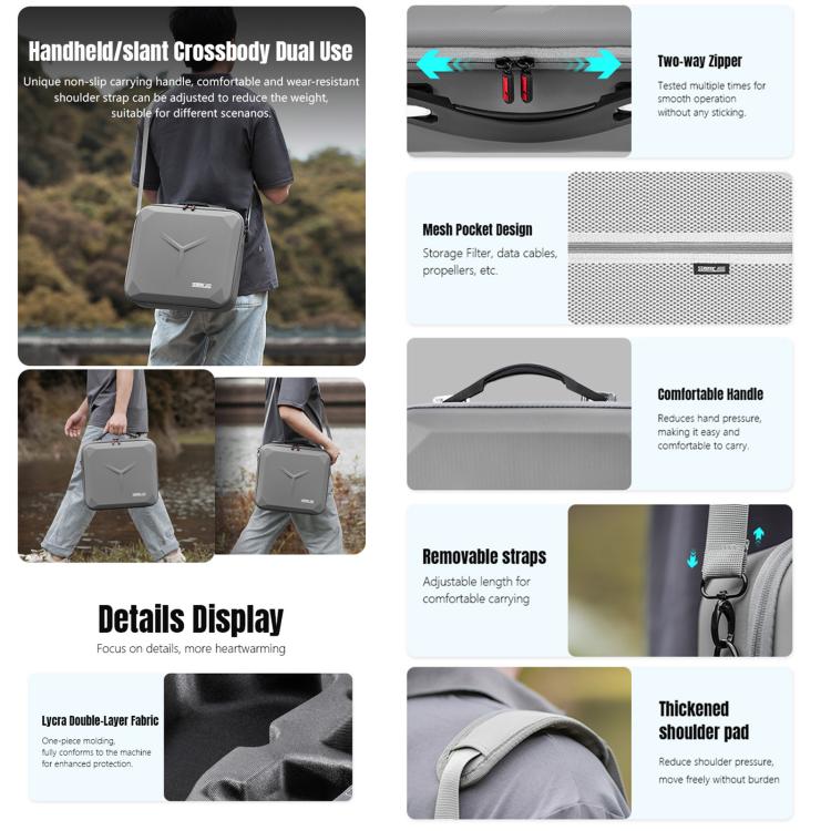 For DJI Mavic 4 Pro / RC Pro 2 STARTRC Shoulder PU Storage Bag Handbag, For DJI Mavic 4 Pro / RC 2