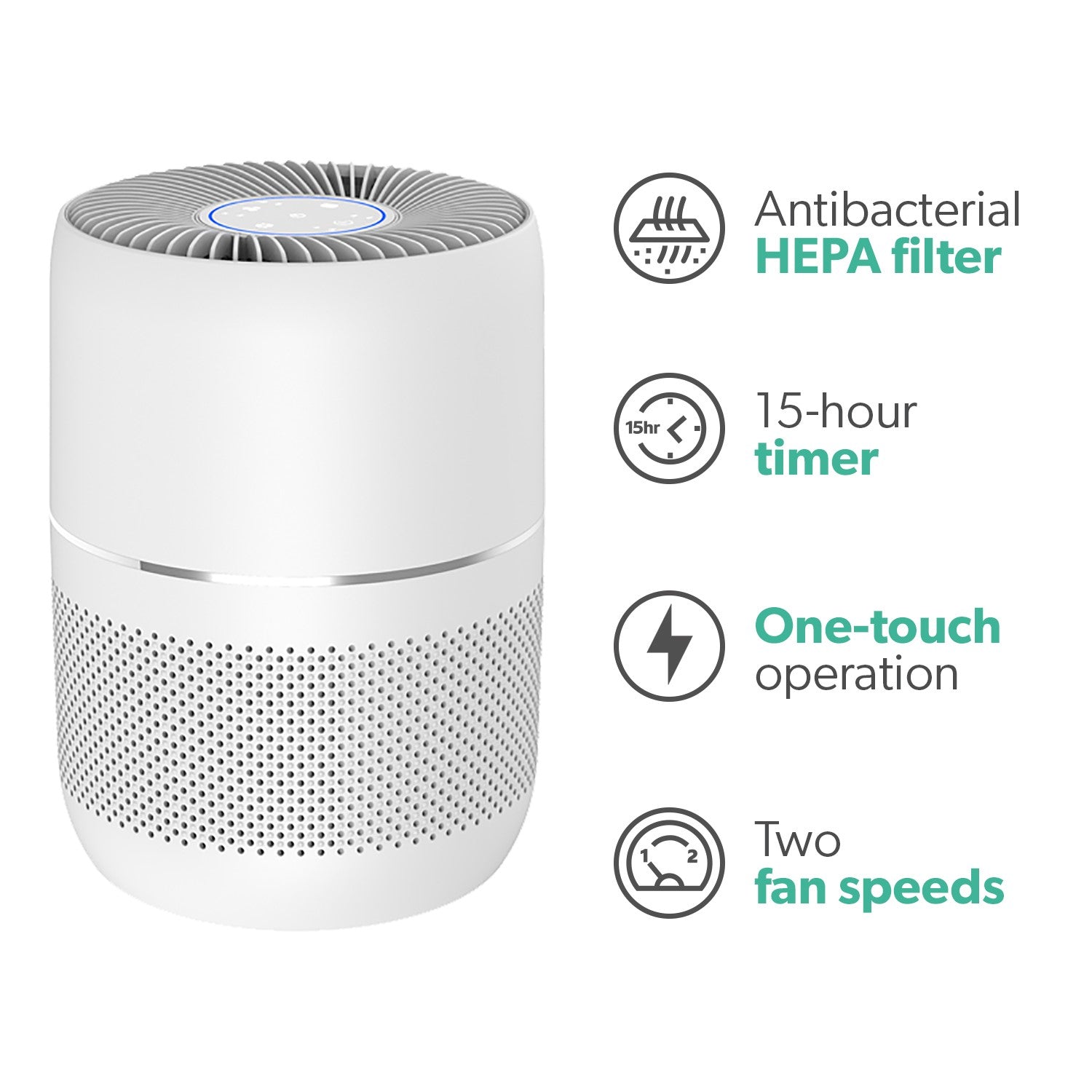 electriQ 3 Stage Smart HEPA Air Purifier with Aroma Diffuser