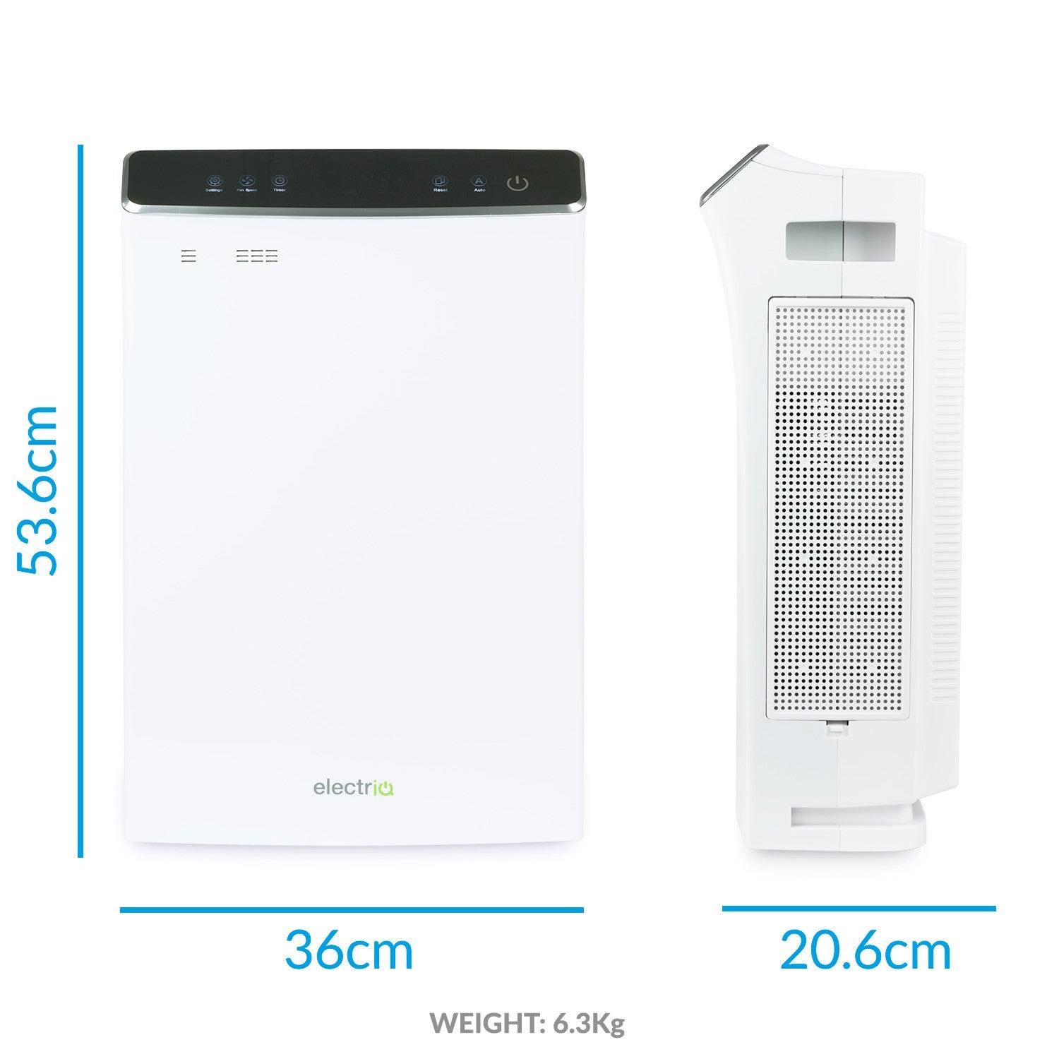 Refurbished electriQ Antiviral WiFi Alexa Air Purifier with PM2.5 HEPA UV & Photocatalytic Filters