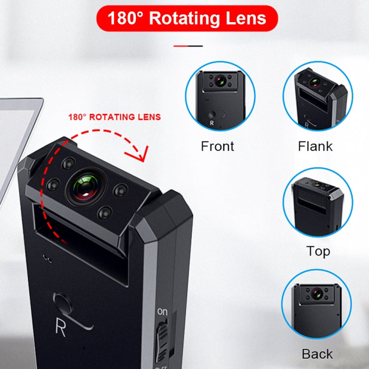Infrared Night Vision Mini HD WiFi Camera 120 Degrees Recorder, WD6-C
