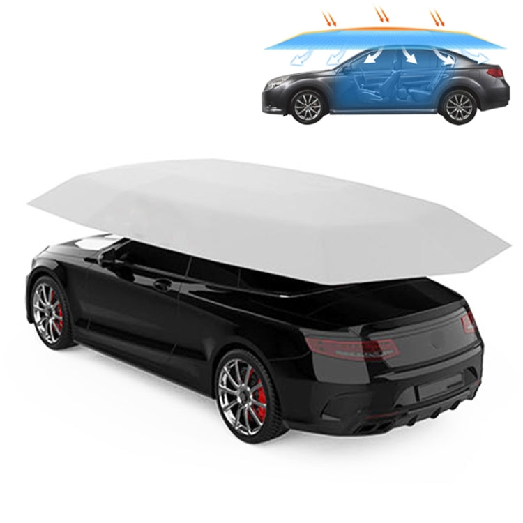 Semi-automatic Awning Tent Car Smart Insulated Cover Outdoor Waterproof Folded Portable Canopy Cover Shelter, 4.9 x 2.3m(Semi-automatic)