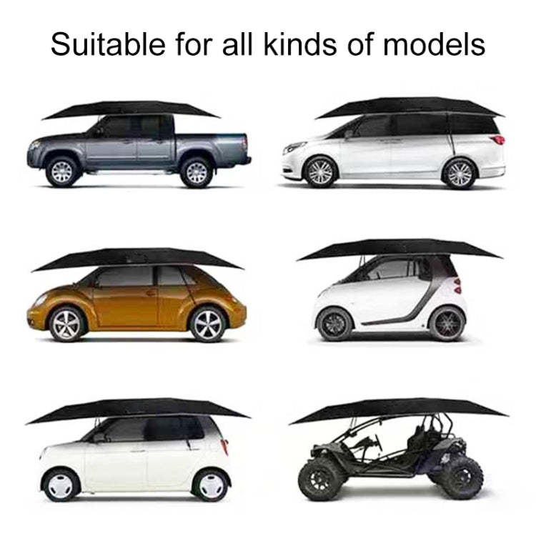 Semi-automatic Awning Tent Car Smart Insulated Cover Outdoor Waterproof Folded Portable Canopy Cover Shelter, 4.9 x 2.3m(Semi-automatic)