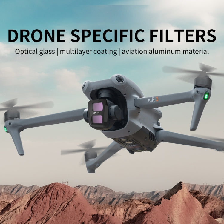 JSR KB Series Drone Lens Filter, For DJI Air 3 MCUV, For DJI Air 3 CPL, For DJI Air 3 ND8, For DJI Air 3 ND16, For DJI Air 3 ND32, For DJI Air 3 ND64, For DJI Air 3 ND256, For DJI Air 3 ND1000, For DJI Air 3 ND8PL, For DJI Air 3 ND16PL�����������������...