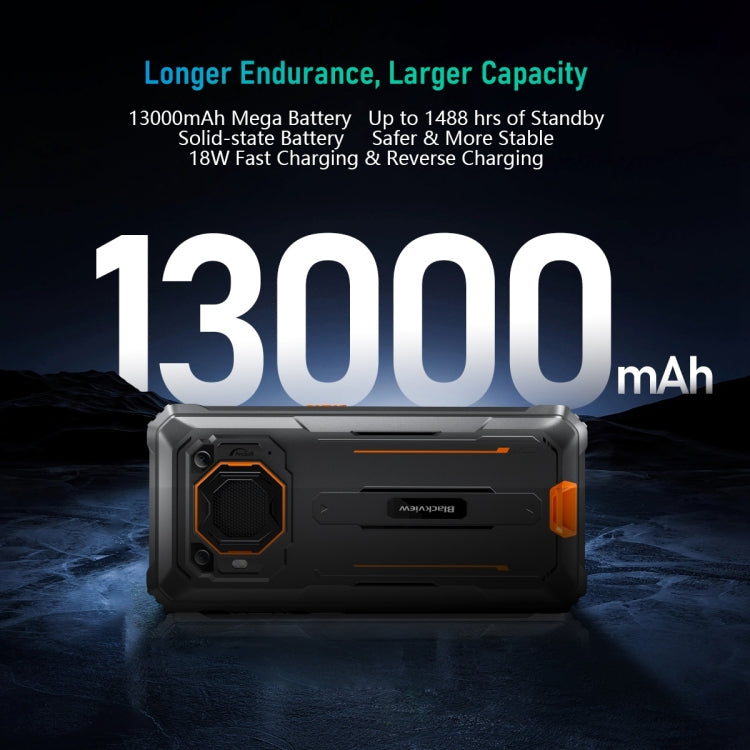 Blackview BV6200 Pro, IP68/IP69K/MIL-STD-810H, 6.56 inch Android 14 MediaTek Helio P35 Octa Core, Network: 4G, OTG, NFC