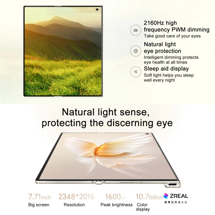 Honor V Purse 5G, Side Fingerprint, 7.71 inch + 6.45 inch MagicOS 7.2 Qualcomm Snapdragon 778G Octa Core, Network: 5G, OTG, NFC, Not Support Google Play, 16GB+256GB, 16GB+512GB