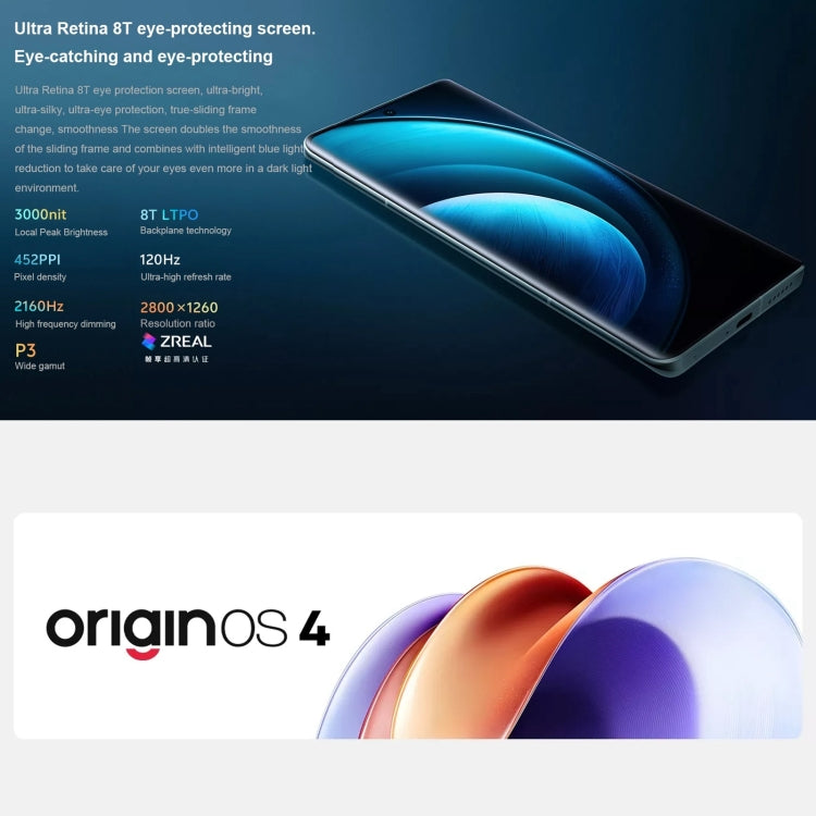 vivo X100 Pro, Face ID / Fingerprint Identification, 6.78 inch Android 14 OriginOS 4 Dimensity 9300 Octa Core 3.25GHz, OTG, NFC, Network: 5G, 12GB+256GB, 16GB+256GB, 16GB+512GB, 16GB+1TB