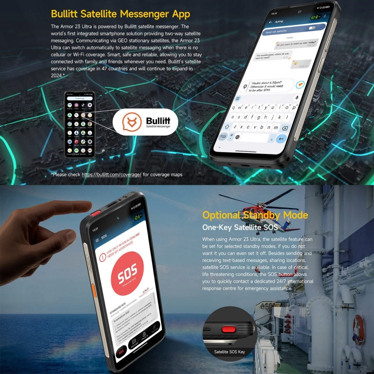 Ulefone Armor 23 Ultra Rugged Phone, 6.78 inch Android 13 MediaTek Dimensity 8020 Octa Core up to 2.6GHz, Network: 5G, NFC, OTG, Satellite Messaging
