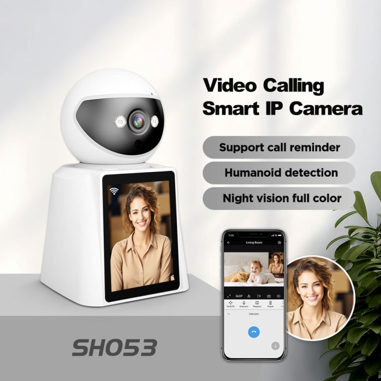 Srihome SH053 2MP 2.8 inch IPS Screen Smart IP Camera Baby Monitor