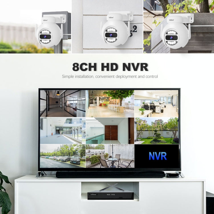 SriHome NVS001E-IPC047 Ultra HD 4 Channel WiFi Network Video Recorder Set