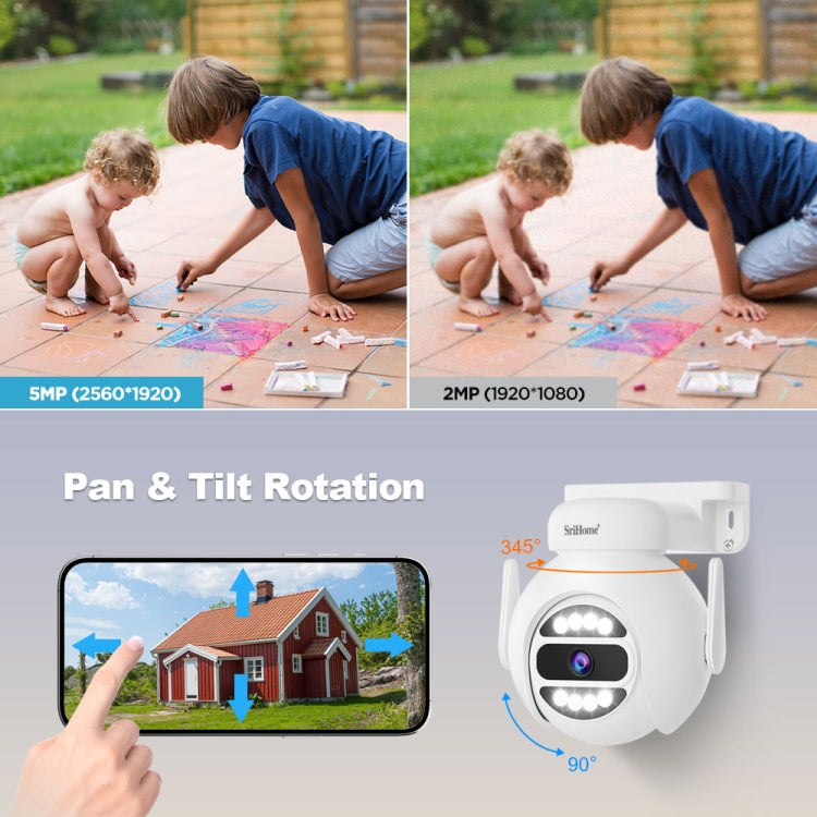 SriHome NVS001E-IPC047 Ultra HD 4 Channel WiFi Network Video Recorder Set