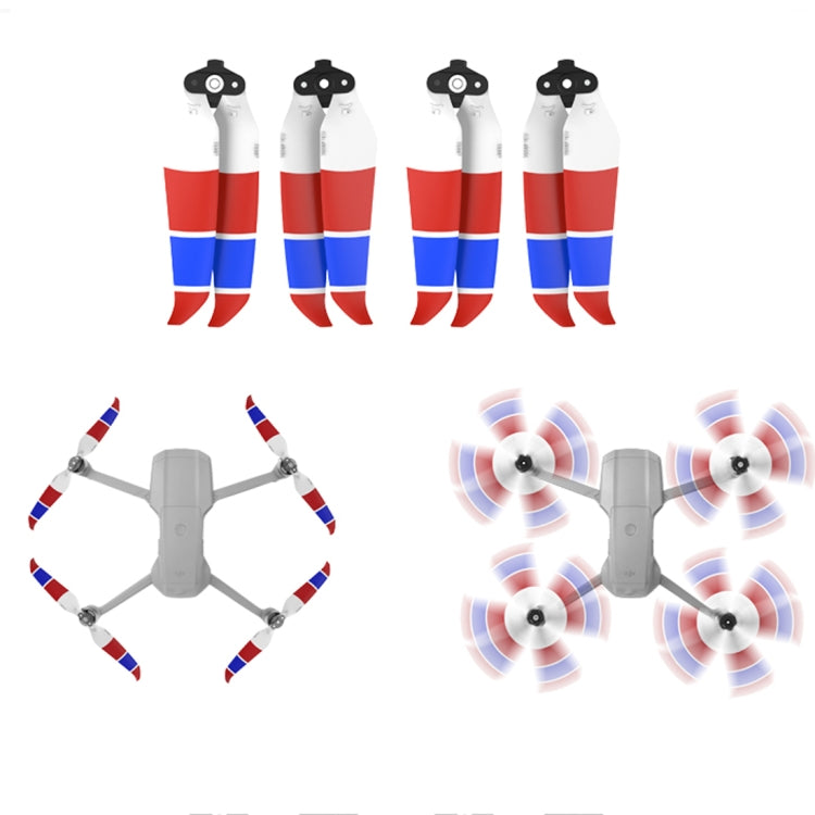 2 Pairs Sunnylife 7238F-3C For DJI Mavic Air 2 Double-sided Two-color Low Noise Quick-release Propellers