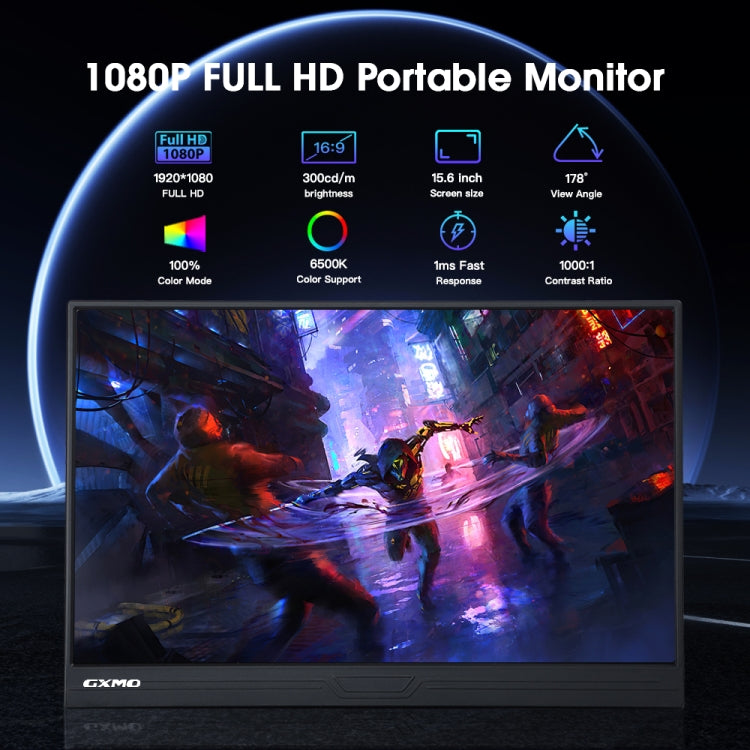 GXMO G156FC 15.6 inch 1920x1080P IPS Screen Portable Monitor, G156FC