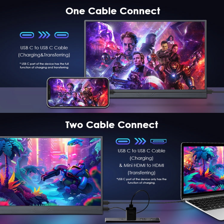 GXMO G156FC 15.6 inch 1920x1080P IPS Screen Portable Monitor, G156FC