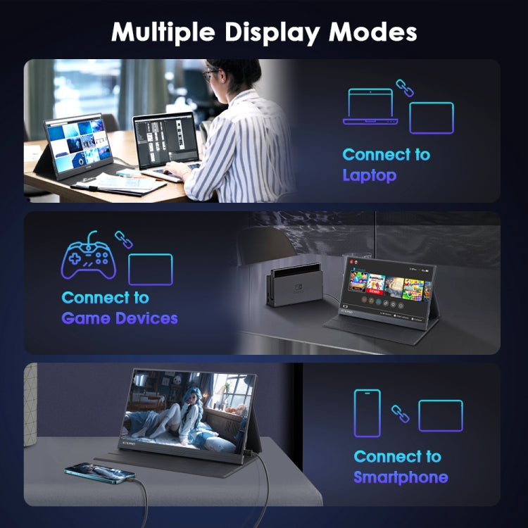 GXMO G156FC 15.6 inch 1920x1080P IPS Screen Portable Monitor, G156FC