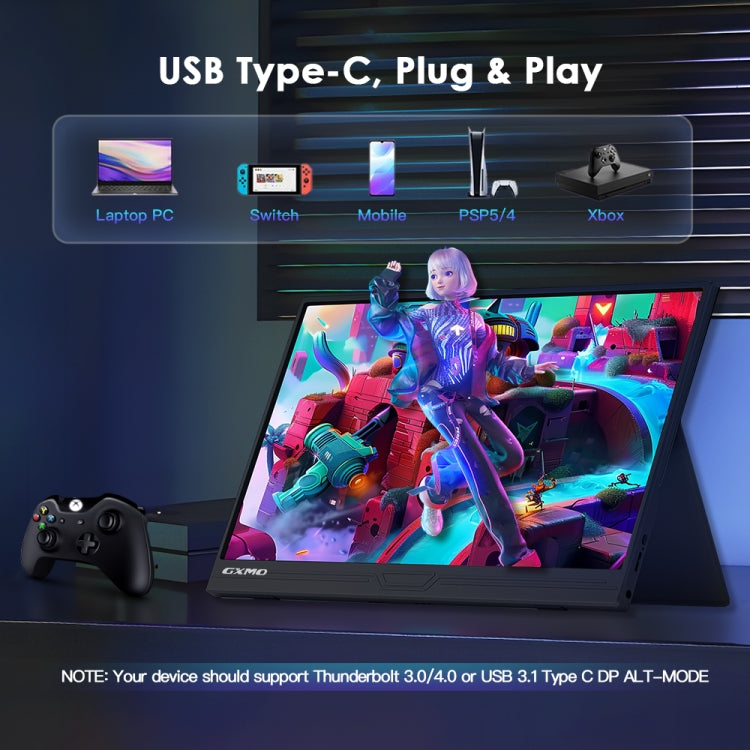 GXMO G156FC 15.6 inch 1920x1080P IPS Screen Portable Monitor, G156FC