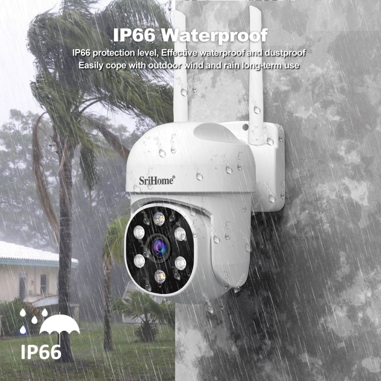 SriHome SH061 2MP AI Humanoid Tracking Infrared Night Vision Camera