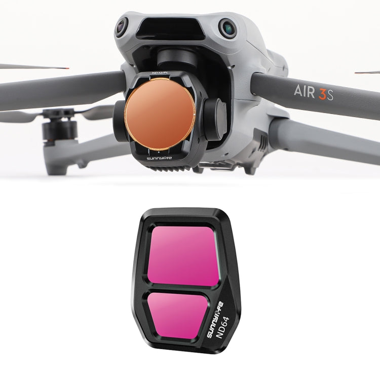For DJI Air 3S Sunnylife Camera Lens Filter, MCUV, ND8, ND16, ND32, ND64, CPL, ND8PL, ND16PL, ND32PL, ND64PL, 3 in 1 CPL ND8 ND16, 4 in 1 ND8-64, 4 in 1 ND8-64PL, 4 in 1 UV CPL ND32 ND64, 6 in 1 UV CPL ND8-64