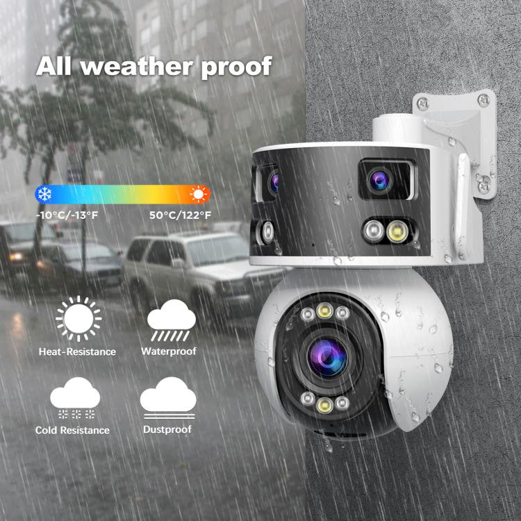 SriHome SH055B 8MP HD Multi-lens Super Wide Angle Panoramic PTZ Dome Camera