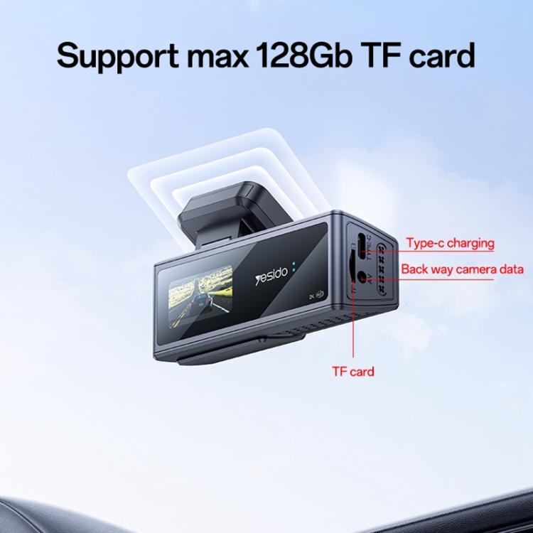 Yesido KM22 1K HD Dual Dash Camera Car Driving Recorder with 1.47 inch Screen
