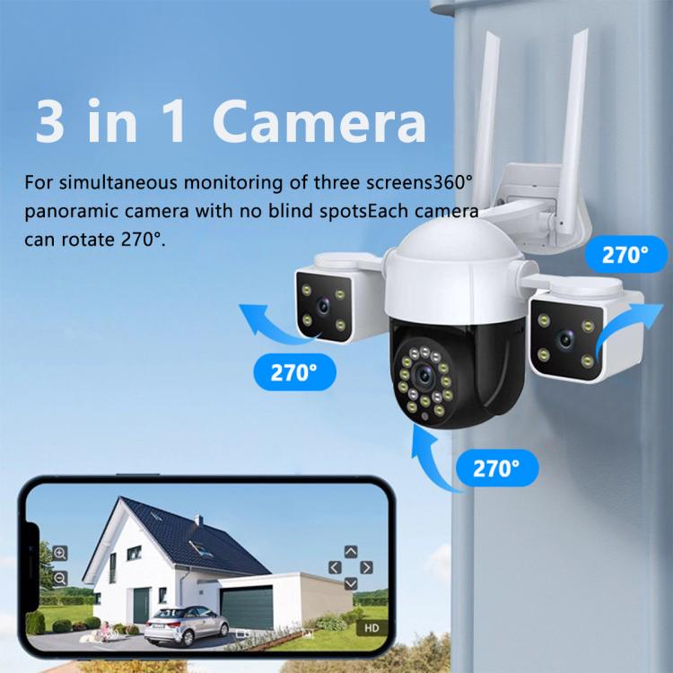 QX155 6MP Triple Camera SE Asia 4G Version Supports Humanoid Detection, EU Plug, US Plug, UK Plug, AU Plug