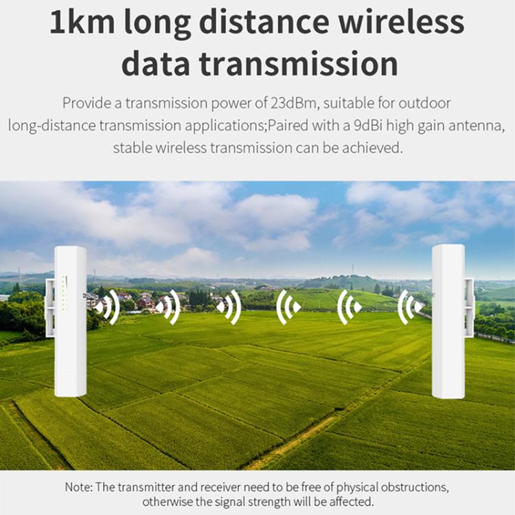 COMFAST CF-E112N V2 2.4GHz 300Mbps 9dBi Monitoring Bridge Set, AU Plug, EU Plug, US Plug, UK Plug