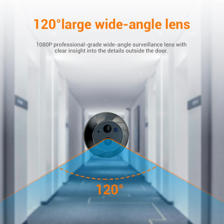ESCAM C88 4.3 inch 1080P PIR Digital Door Viewer WiFi Video Doorbell Support Night Vision, Two-way Audio, C88