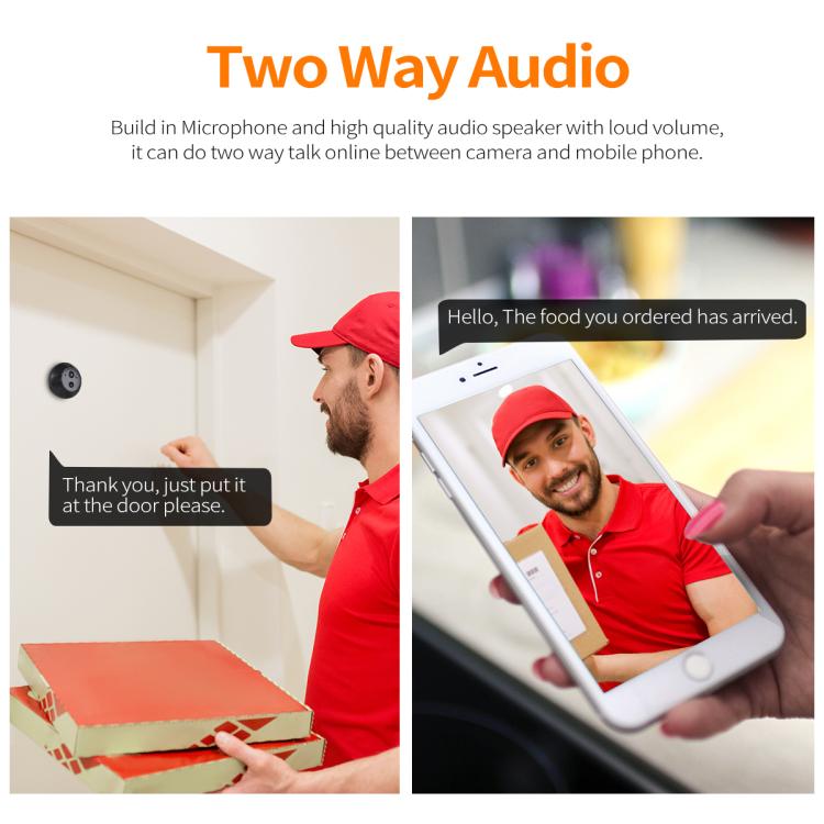 ESCAM C88 4.3 inch 1080P PIR Digital Door Viewer WiFi Video Doorbell Support Night Vision, Two-way Audio, C88