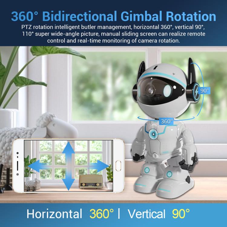 ESCAM PT205 5G WiFi Smart Robot Wireless AI Automatic Tracking Camera, Two Way Audio / Night Nersion, EU Plug, US Plug, UK Plug, AU Plug