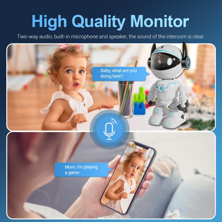 ESCAM PT205 5G WiFi Smart Robot Wireless AI Automatic Tracking Camera, Two Way Audio / Night Nersion, EU Plug, US Plug, UK Plug, AU Plug