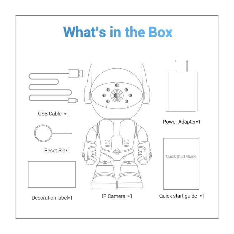 ESCAM PT205 5G WiFi Smart Robot Wireless AI Automatic Tracking Camera, Two Way Audio / Night Nersion, EU Plug, US Plug, UK Plug, AU Plug