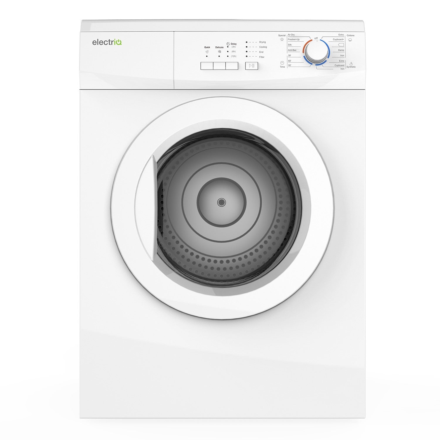 electriQ Freestanding 7kg Vented Tumble Dryer – White