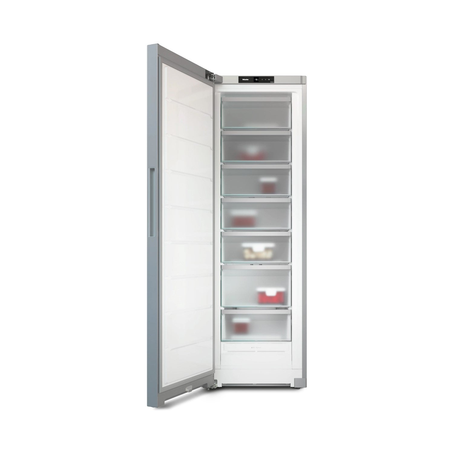 Miele 200 Litre Freestanding Freezer - Stainless Steel Look