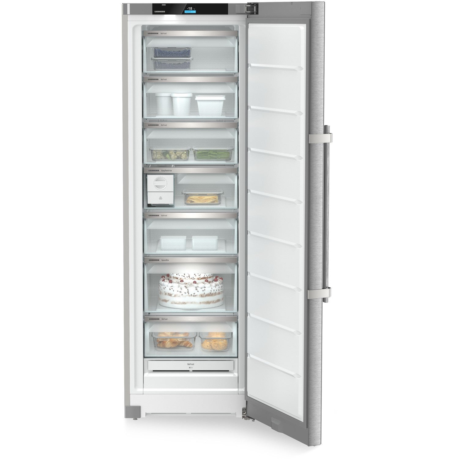 Liebherr 278 Litre Upright Freestanding Freezer - Stainless Steel